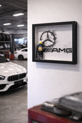 Mercedes-AMG Automotive Wall Art – Handmade Luxury Car Decor Frame